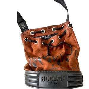 DuBocage Paris vintage hobo bag, brown suede